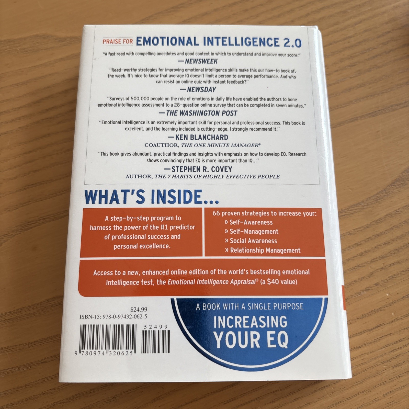Emotional Intelligence 2.0 by Bradberry, Travis; Greaves, Jean 2009 Hardcover
