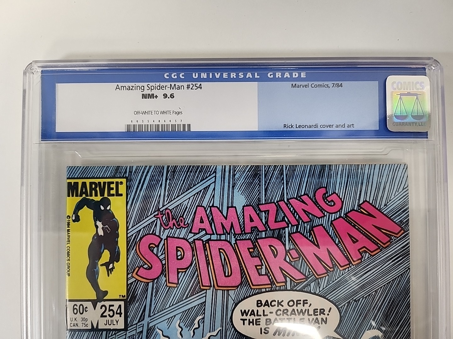 Amazing Spider-Man #254 7/1984 CGC 9.6 OFF-White to White Pages Jack O’Lantern