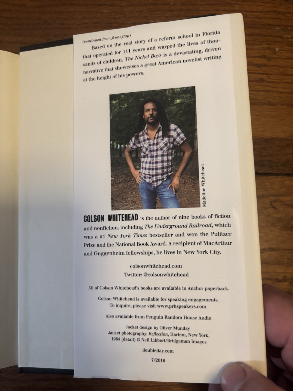 RARE SIGNED!! The Nickel Boys by Colson Whitehead. VG+/VG+. 1st