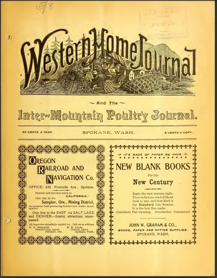 WESTERN HOME JOURNAL 59 Historical Issue Collection On USB Flash Drive