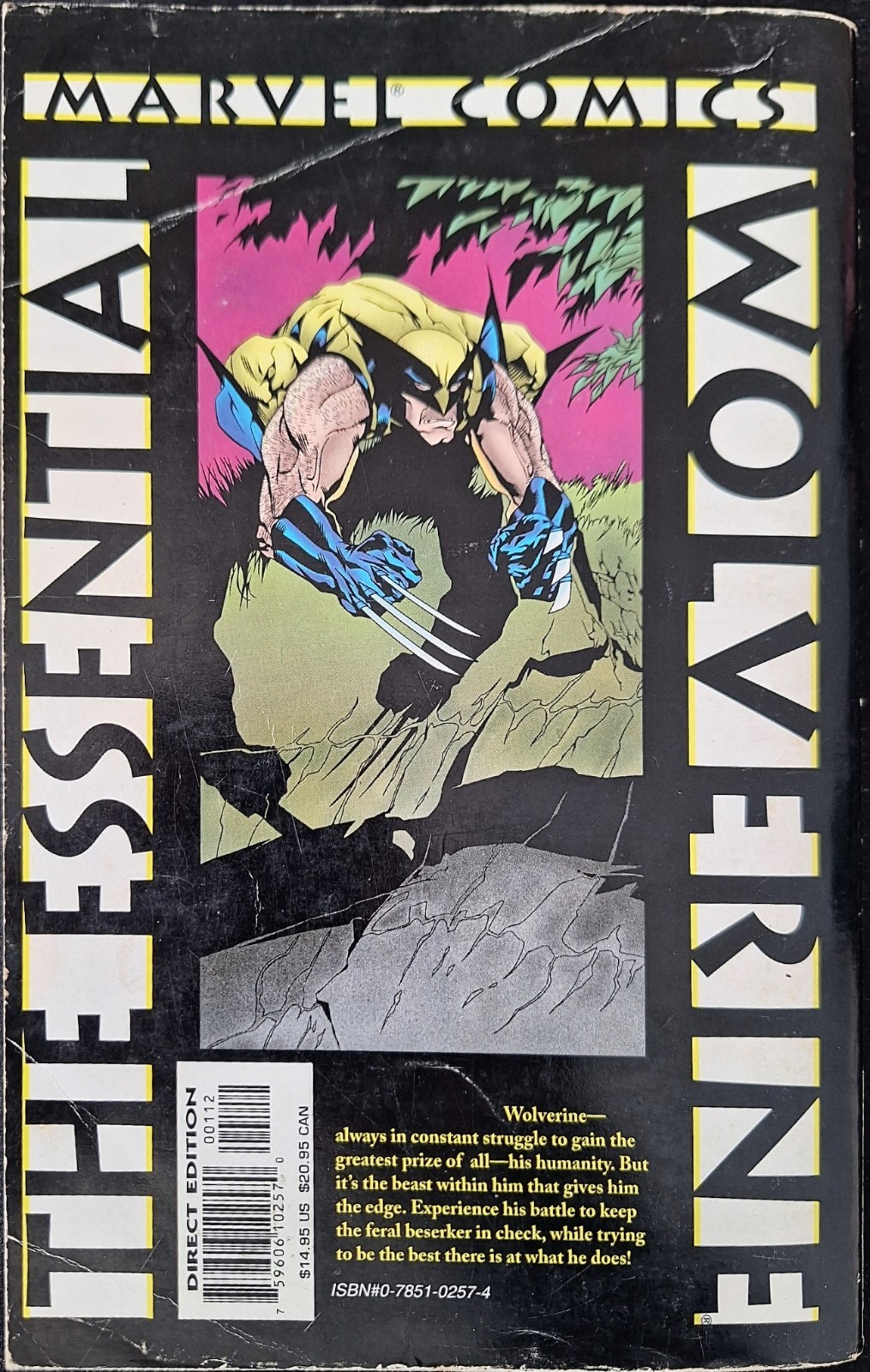 ESSENTIAL WOLVERINE VOLUME 1 TPB LOW GRADE 1ST ED / PRINT 1996 528 PAGES RARE !