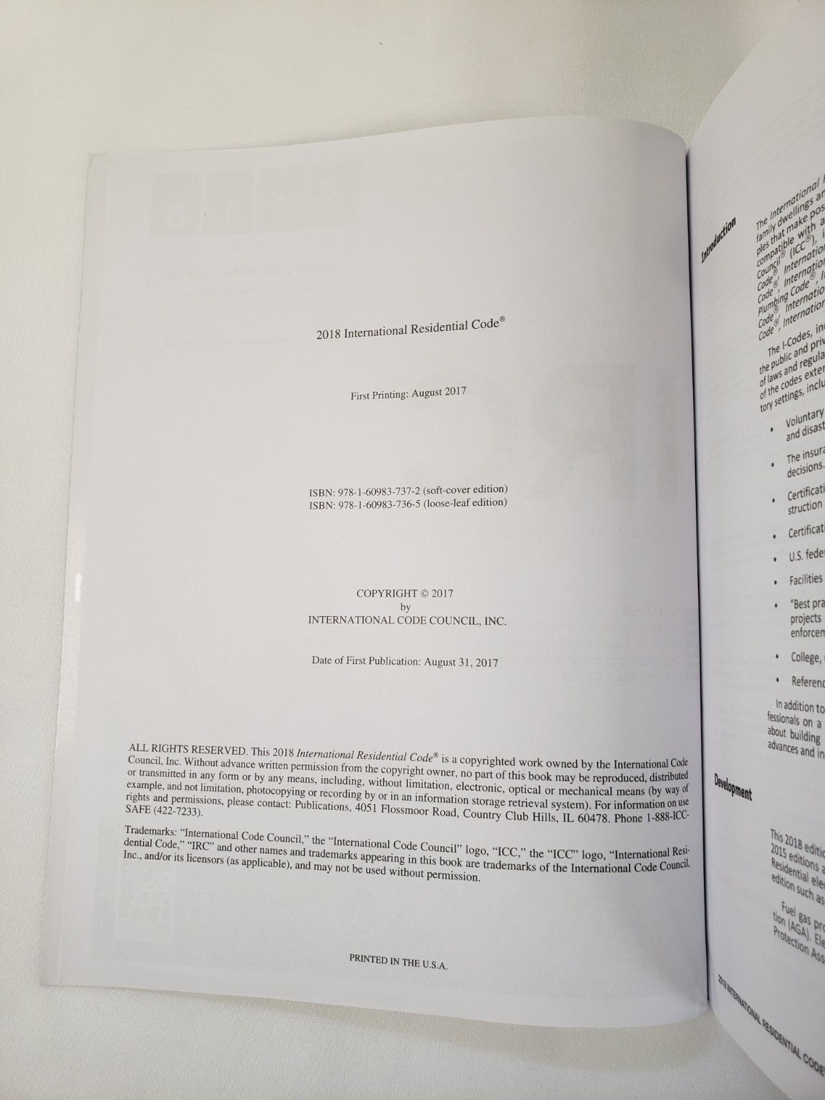 2018 International Residential Code for One- and Two-Family Dwellings (ICC)