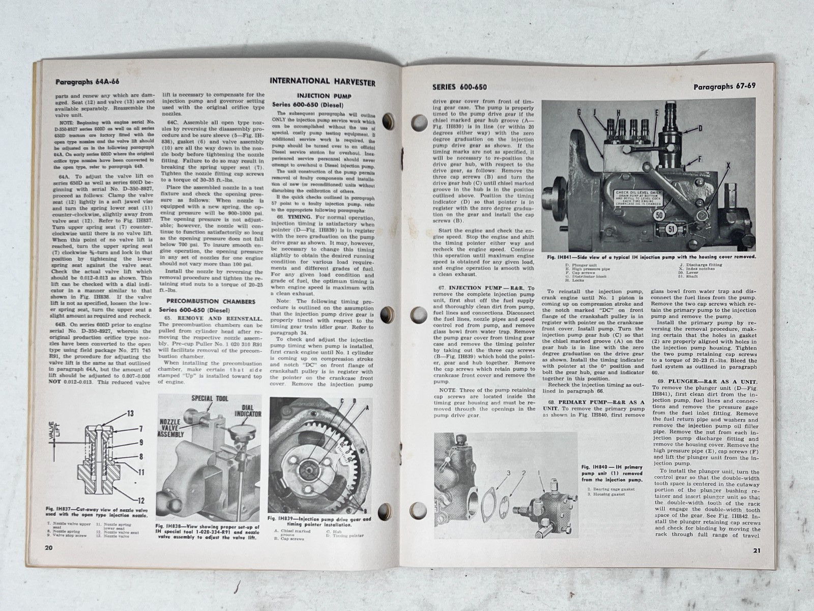 I&T Tractor Manual #IH-11 International Harvester Series 600 & 650 | 39 Pages