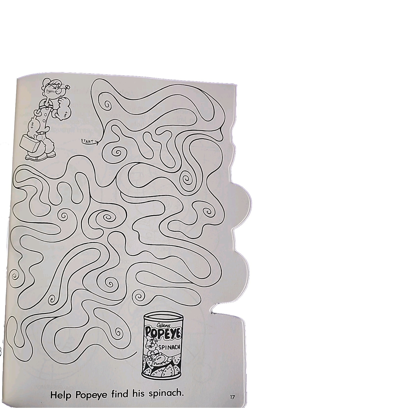 Popeye Learn and Play Activity Book 1985 Allens Complete Unused