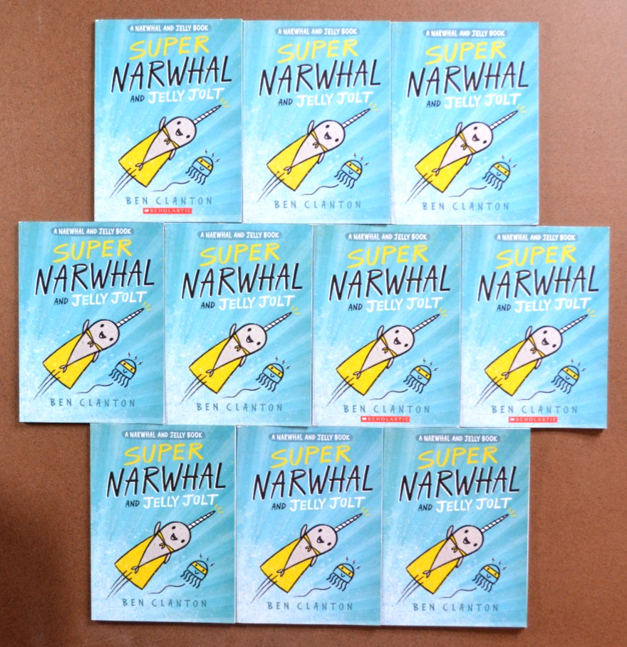 Guided Reading Lot of 10 Super Narwhal and Jelly Jolt Books by Ben Clanton