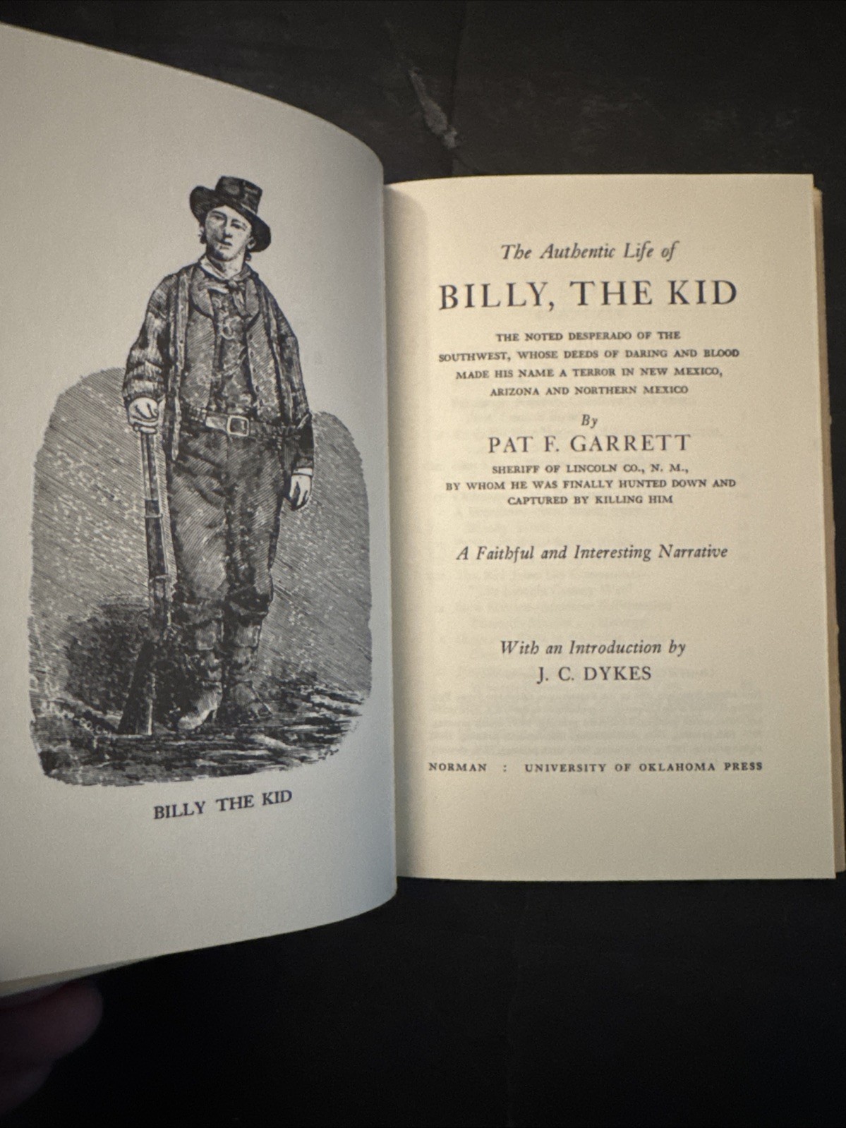 The Authentic Life of BILLY the KID by Pat F. Garrett 1978 HC eleventh printing