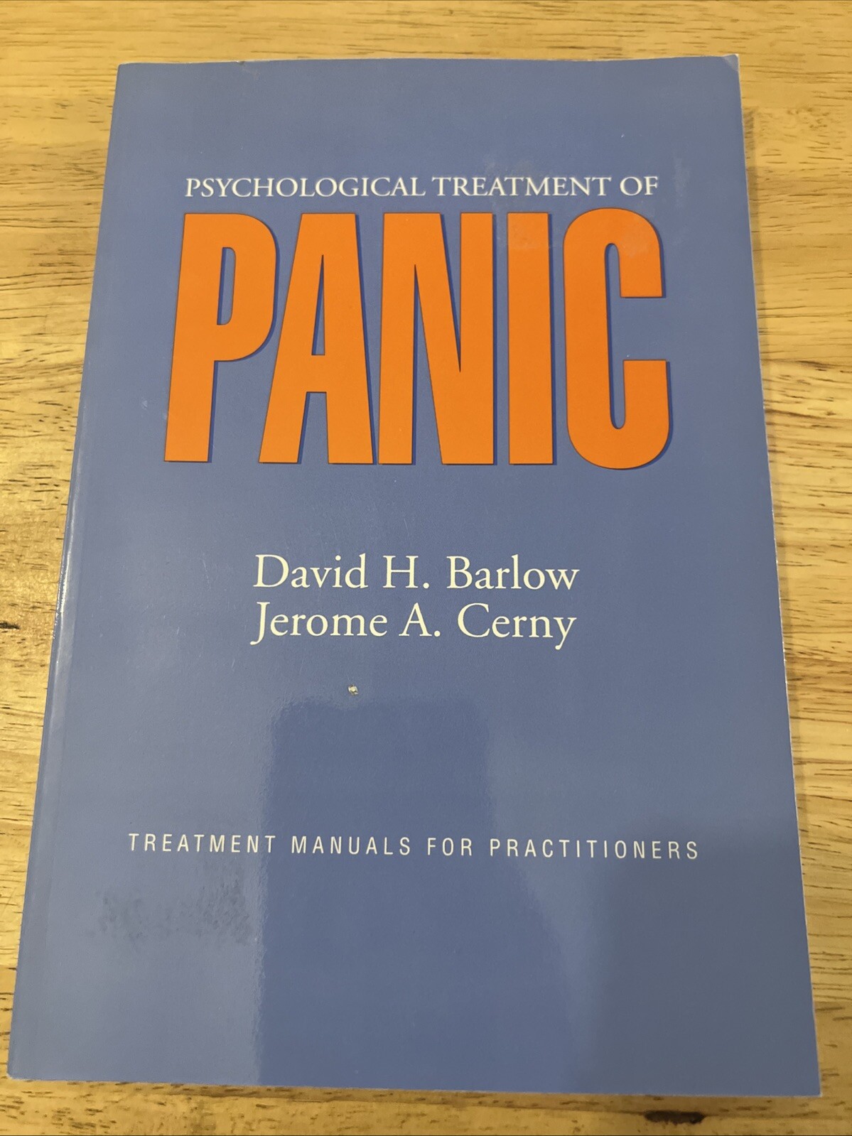 Psychological Treatment of Panic by PhD Barlow, David H: Paperback