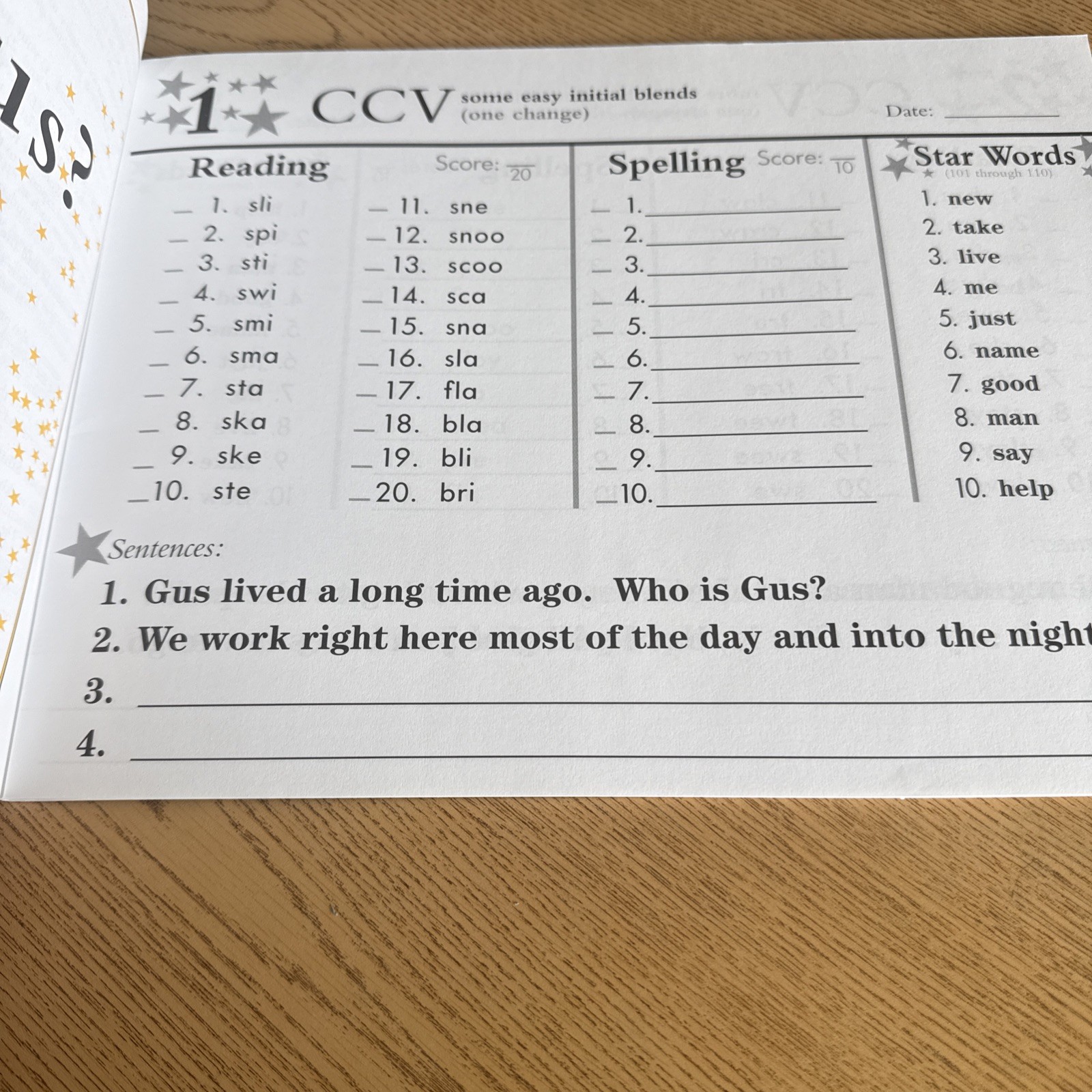 Seeing Stars Decoding Workbook Books 1, 2, & 3