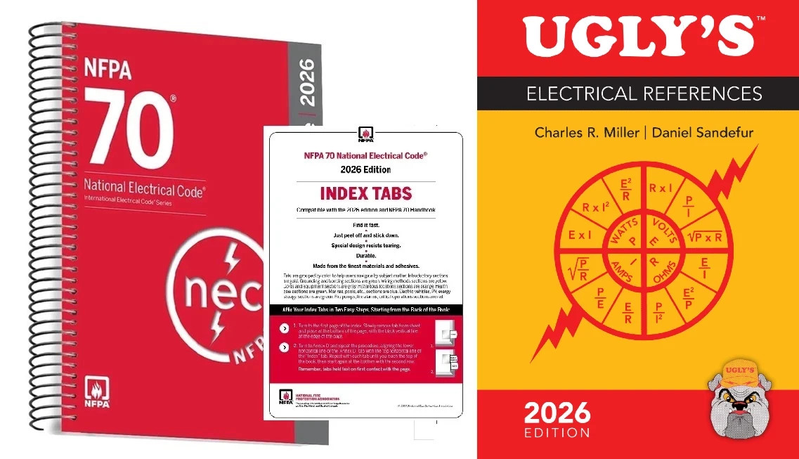 NFPA 70 NEC 2026 Spiral + Index Tabs + Ugly 2026 Limited Stock USA Stock