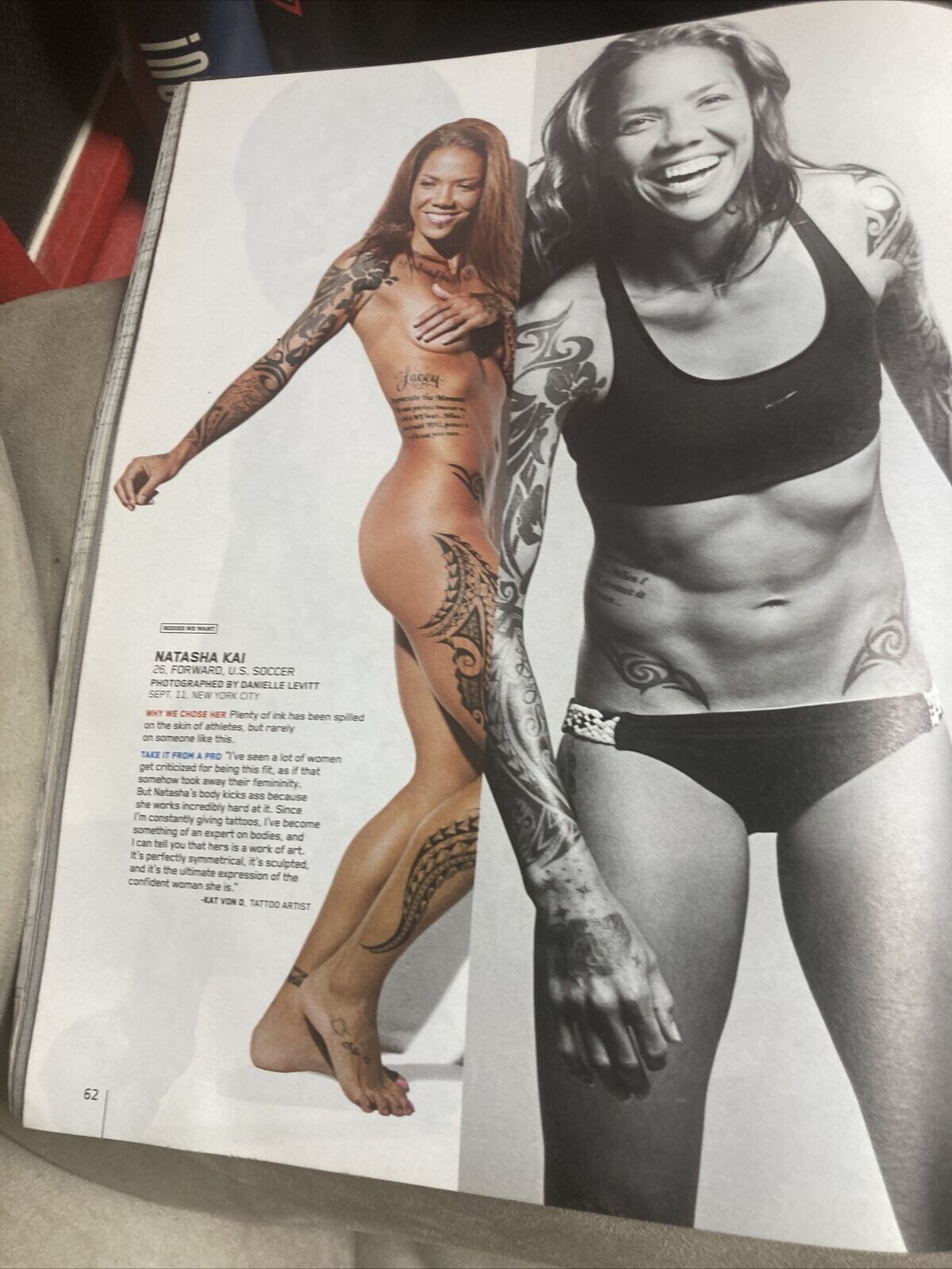 2009 ESPN THE BODY MAGAZINE SERENA WILLIAMS BEST FEMALE TENNIS CHAMP GINA CARANO