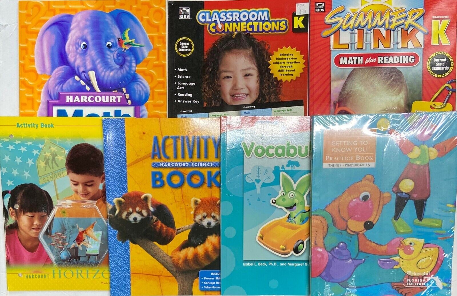 Kindergarten Workbook Bundle Multiple Subjects Grade K Curriculum Homeschooling