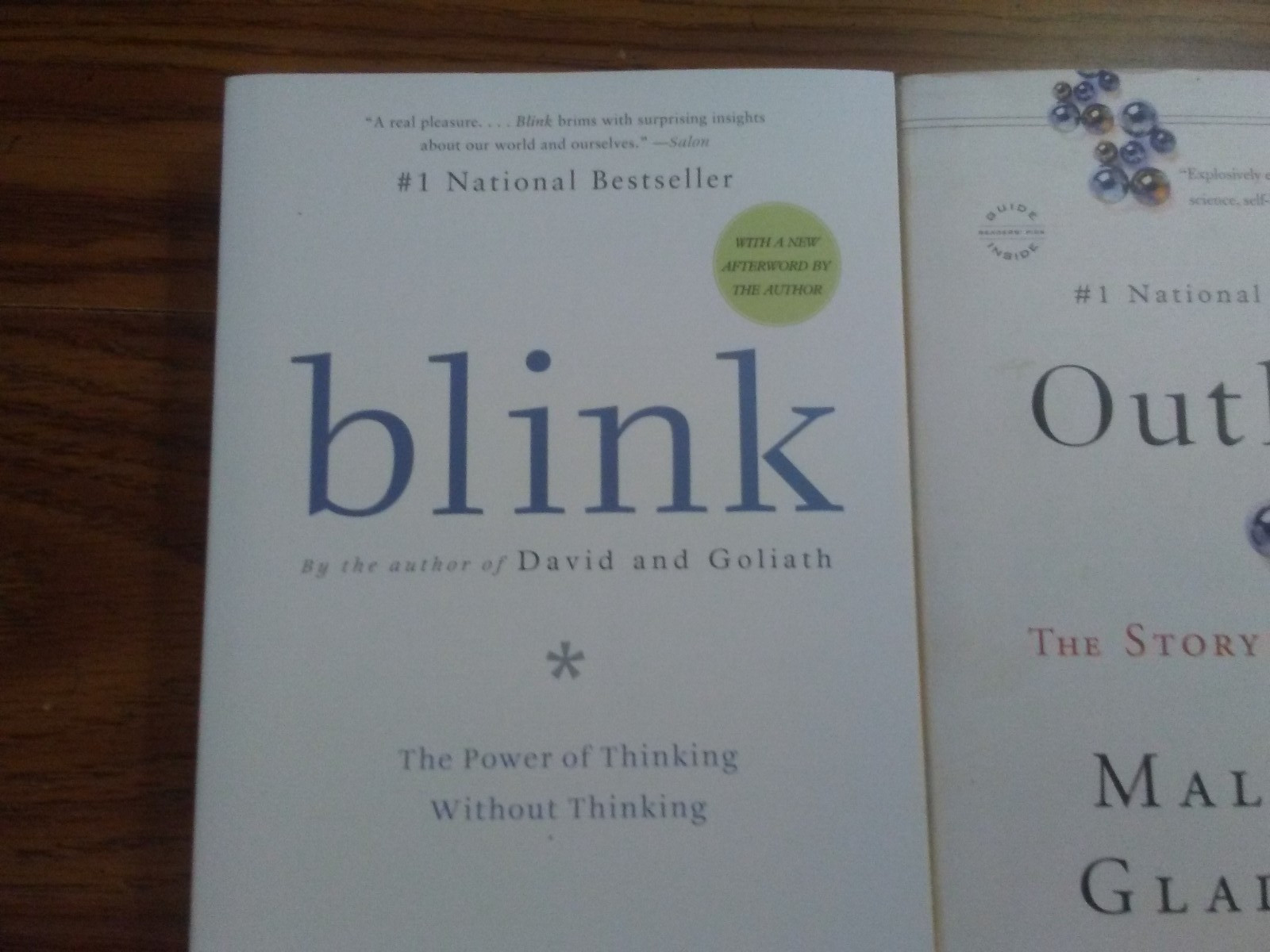 Malcolm Gladwell lot of books -Outliers, Blink, and The Tipping Point
