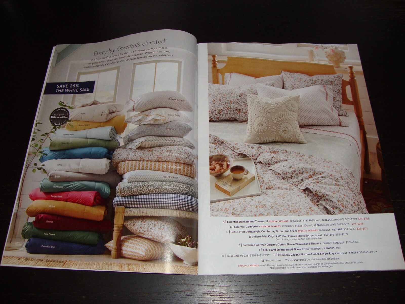 GARNET HILL Home Decor – Fashion – Swimwear CATALOG January 2025 – 124 Pages