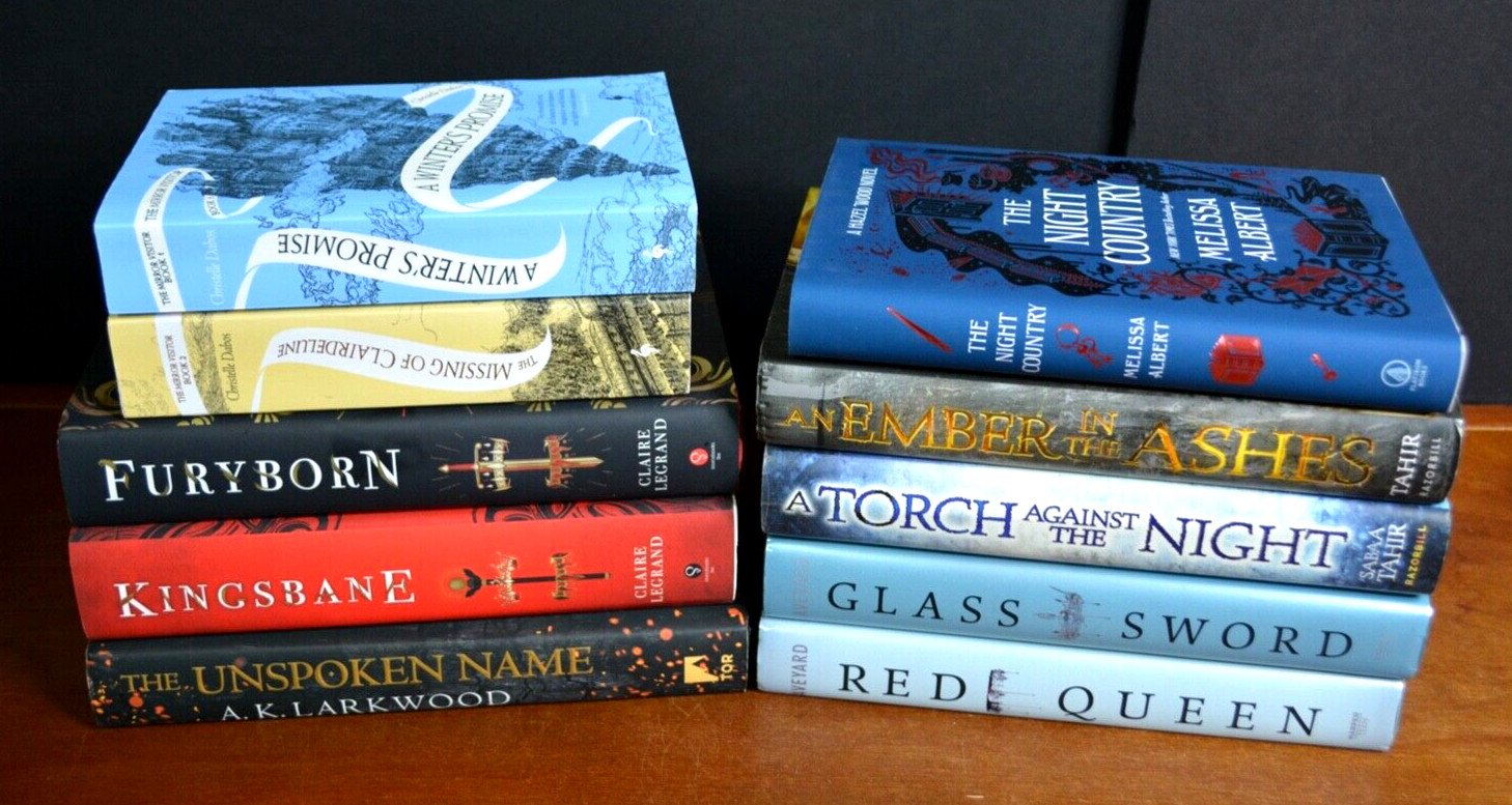 Lot 10 Bestselling TikTok Book Tok Books NYT Best Seller Furyborn Glass Sword L1