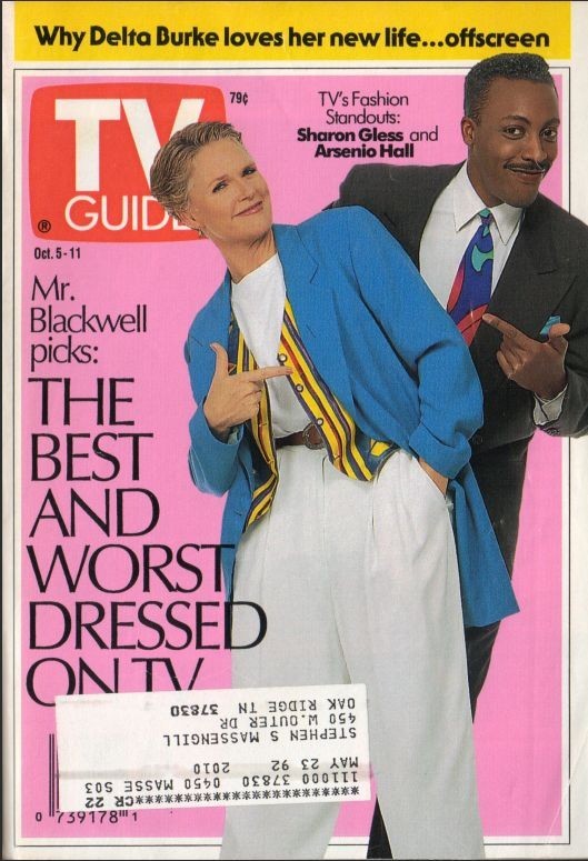 Sharron Gless / Arsenio Hall – TV Guide Magazine 1991