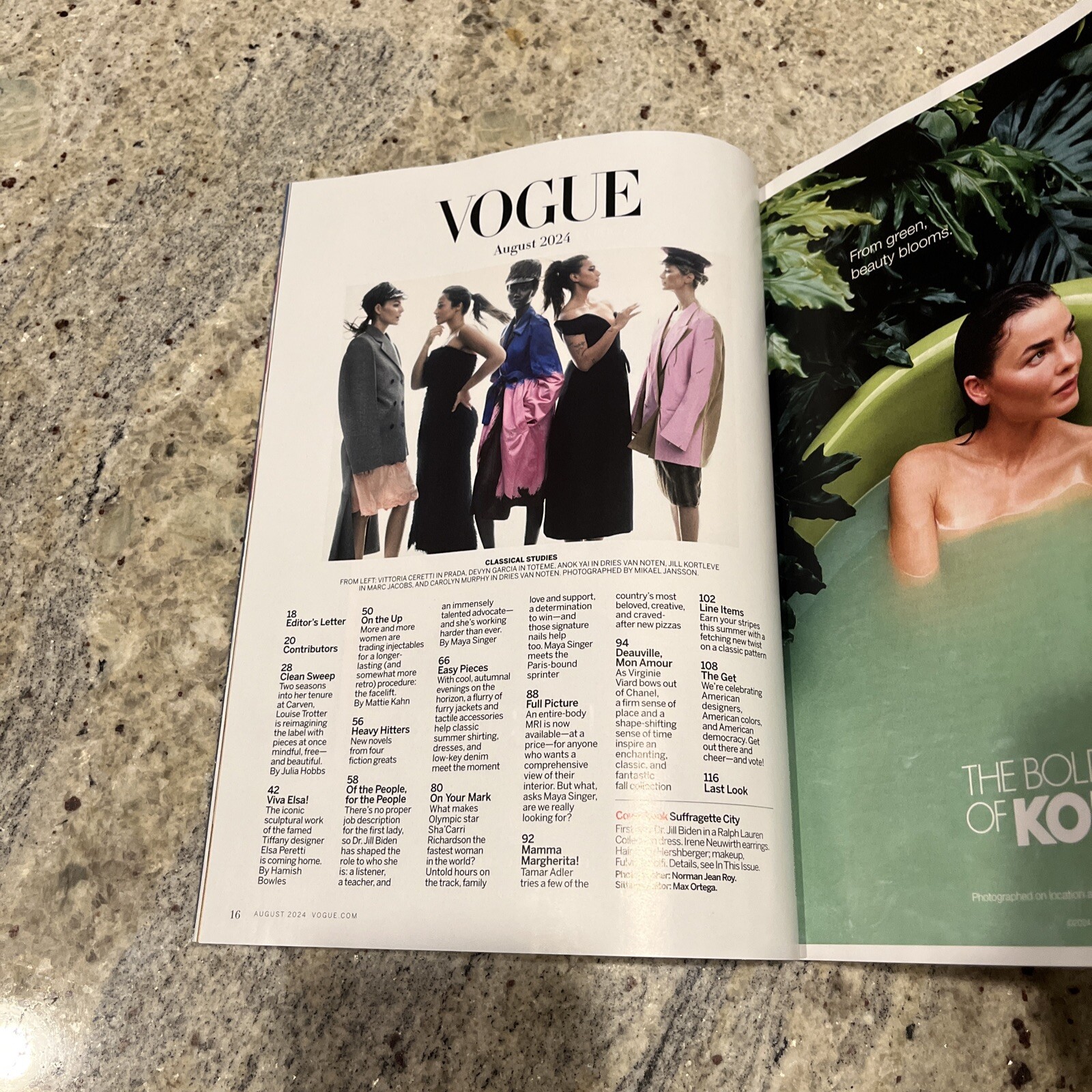 VOGUE Magazine August 2024 Dr Jill Biden President Joe No Label New