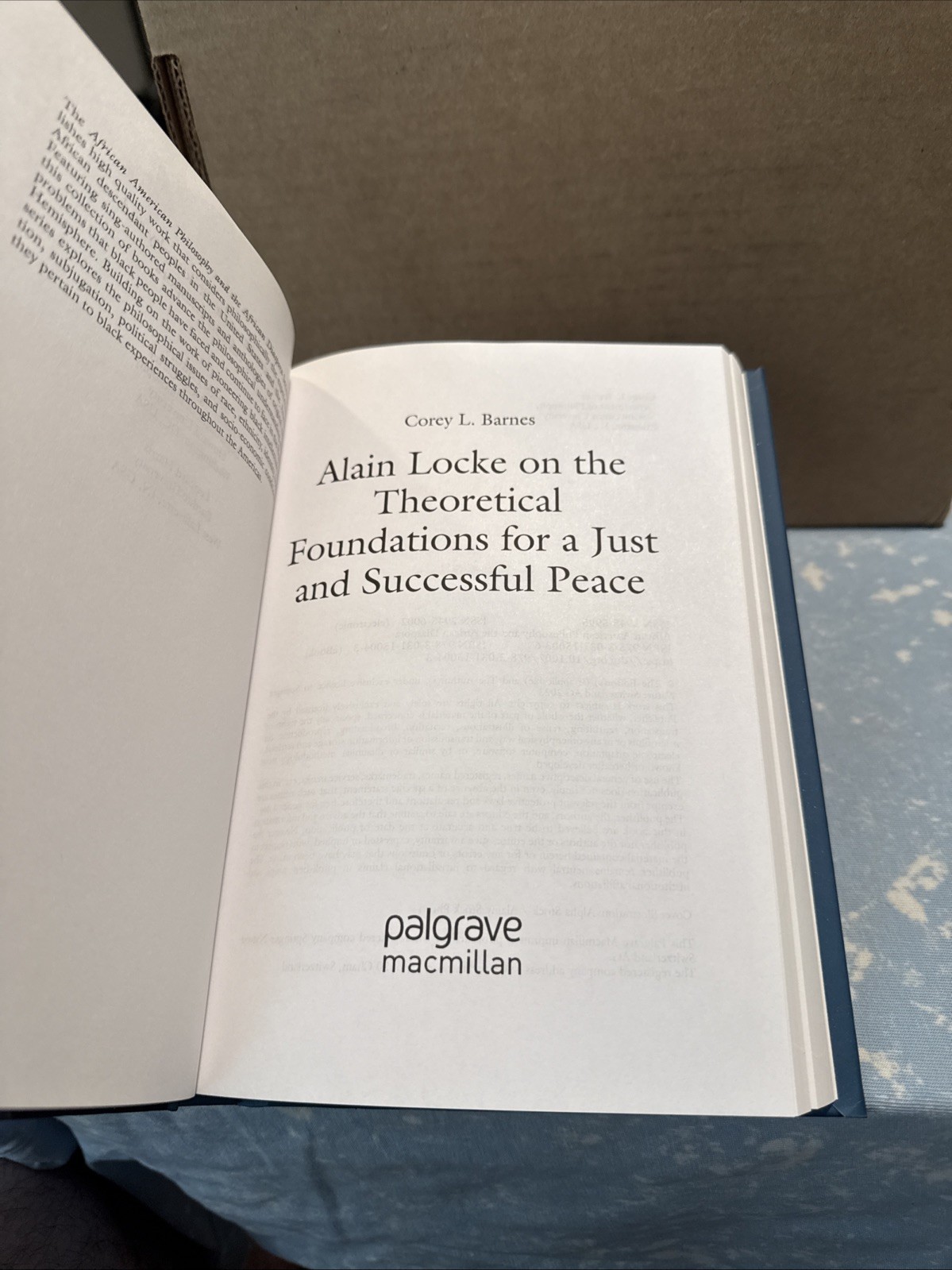 Alain Locke on the Theoretical Foundations for a Just and Successful Peace by Co