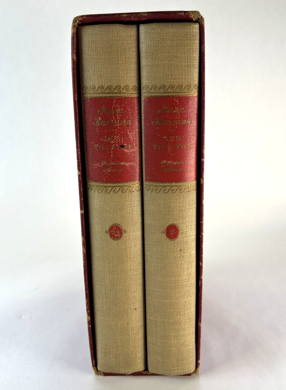 Anna Karenina by Leo Tolstoy-Random House Two Volume Set in Slipcase-1939