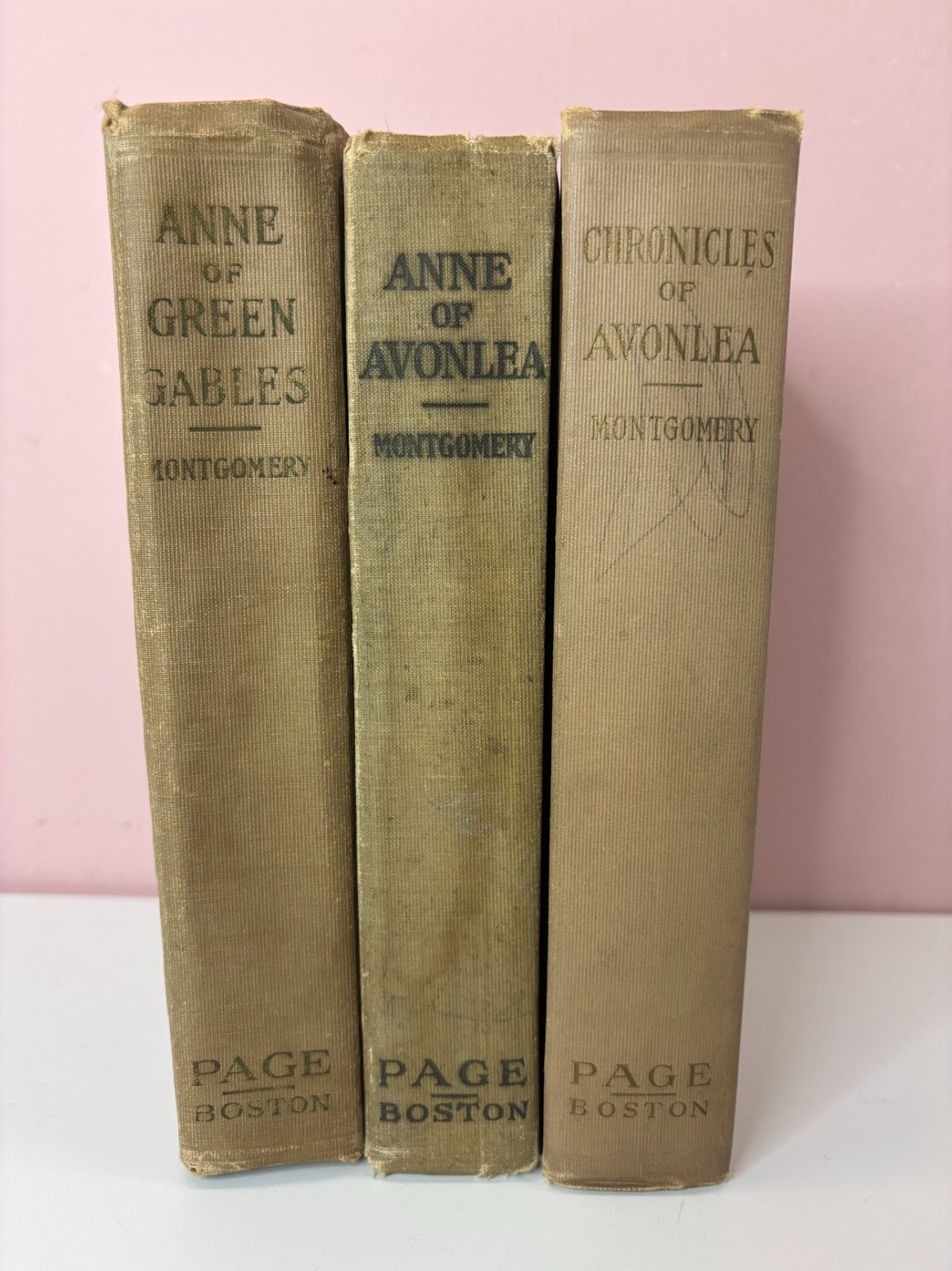 lot of 3 L.M. Montgomery books: Anne of Green Gables, Avonlea, Chronicles