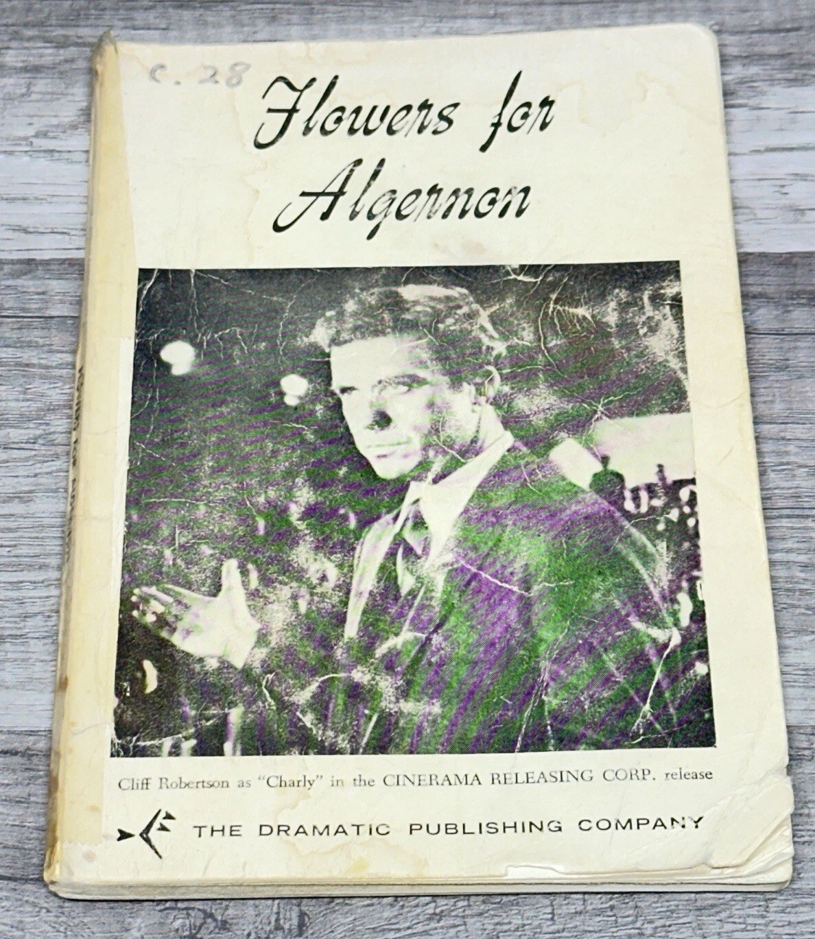 Flowers for Algernon by Daniel Keyes Vintage Play Script Vintage