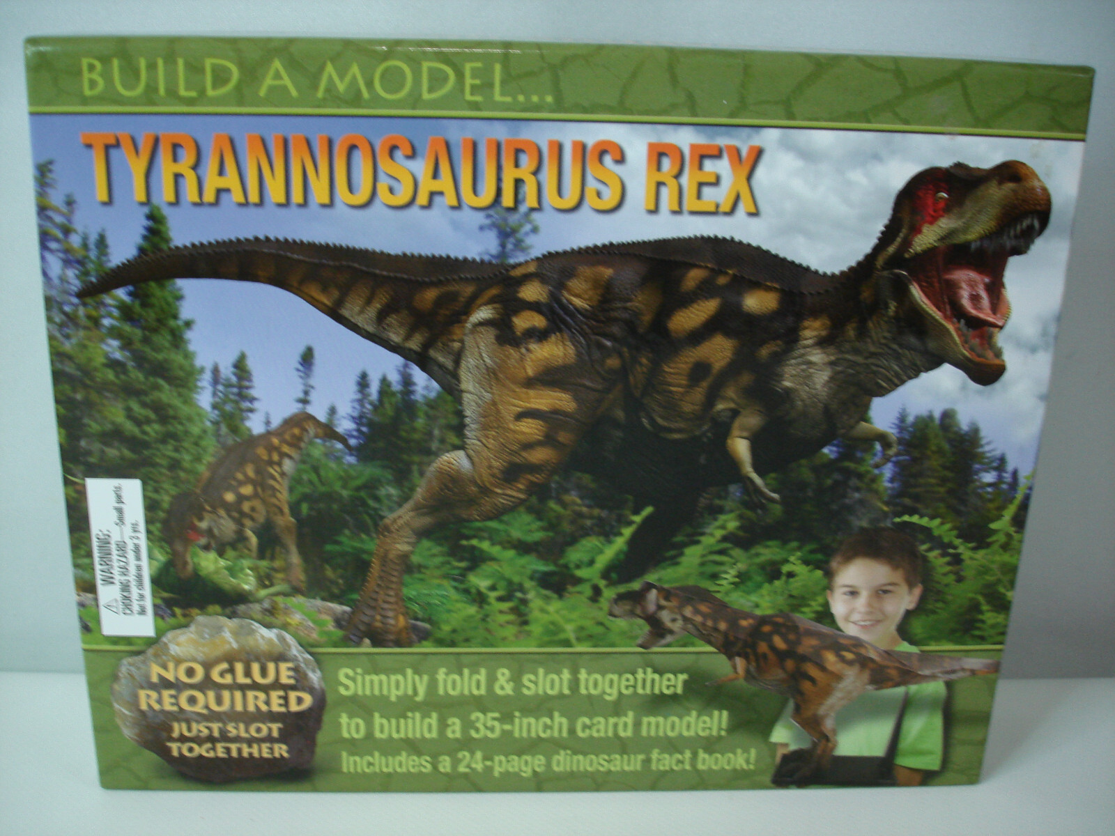 Build a Model Tyrannosaurus Rex Model 35 in Plus Fact book Brand New FUN