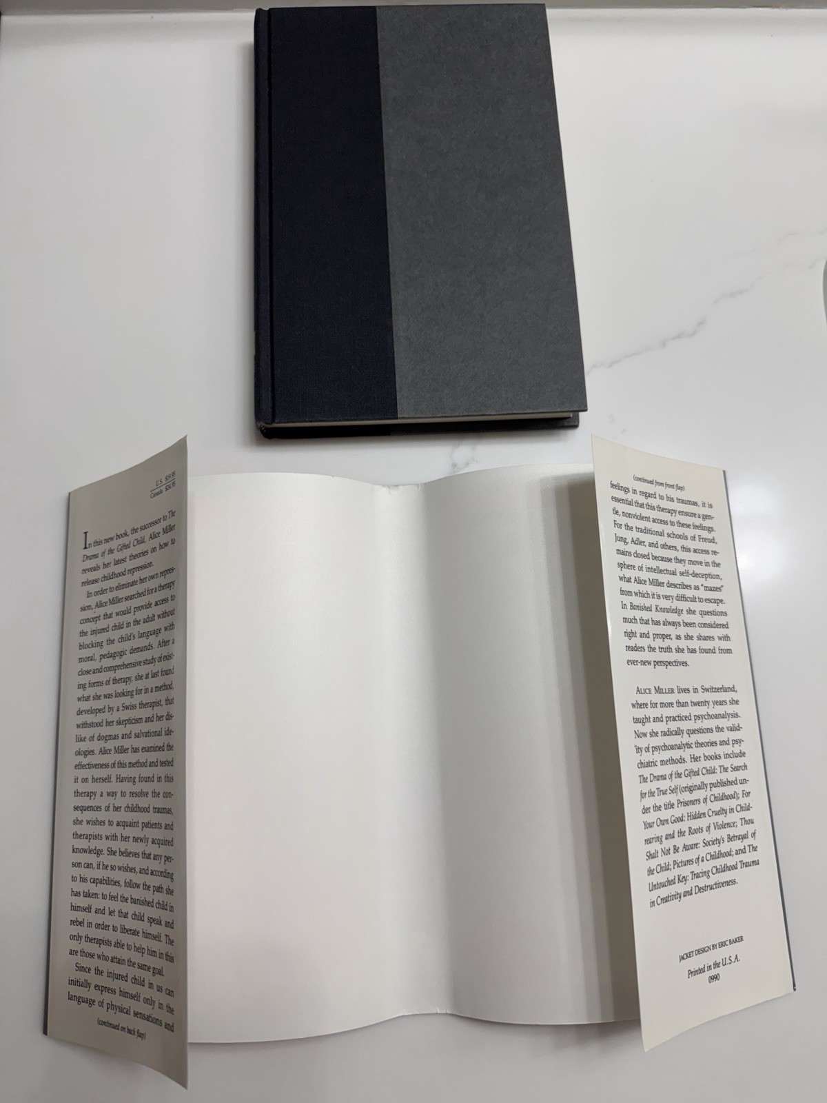 Alice Miller Banished Knowledge Facing Childhood Injuries 1990 1st US HC DJ VG