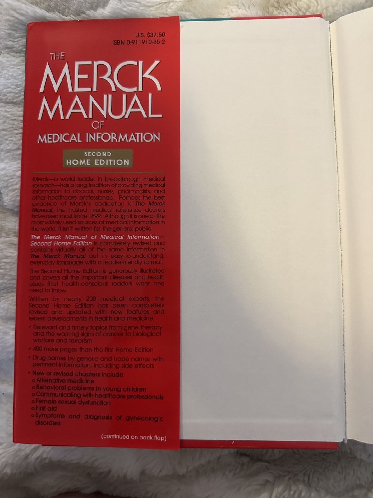 The Merck Manual of Medical Information by Mark H. Beers (2003, Hardcover)