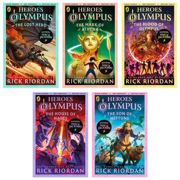 Heroes of Olympus Collection Set Pack – Books 1-5 – Rick Riordan