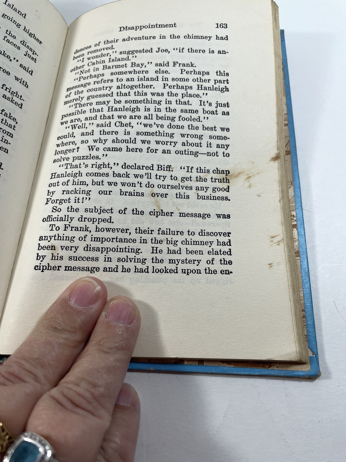 The Hardy Boys The Mystery of Cabin Island 1929/1960 3rd Ed Hardcover 214 pages
