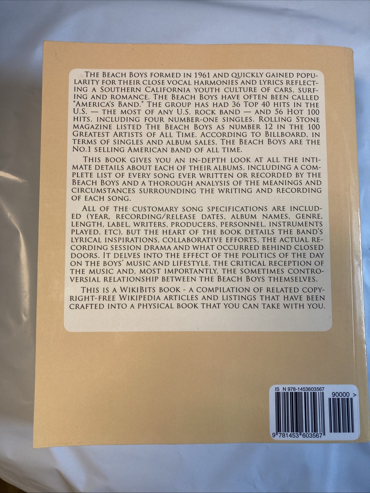 THE BEACH BOYS : THE COMPLETE HISTORY BY WIKI EDITORS RARE!