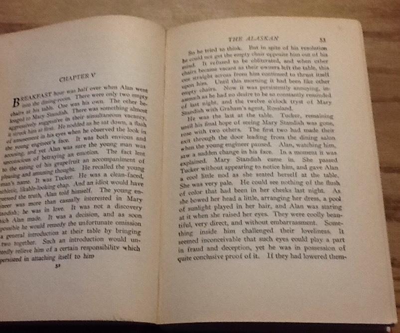 The Alaskan, Curwood, Hc, 326 Pages, 1923