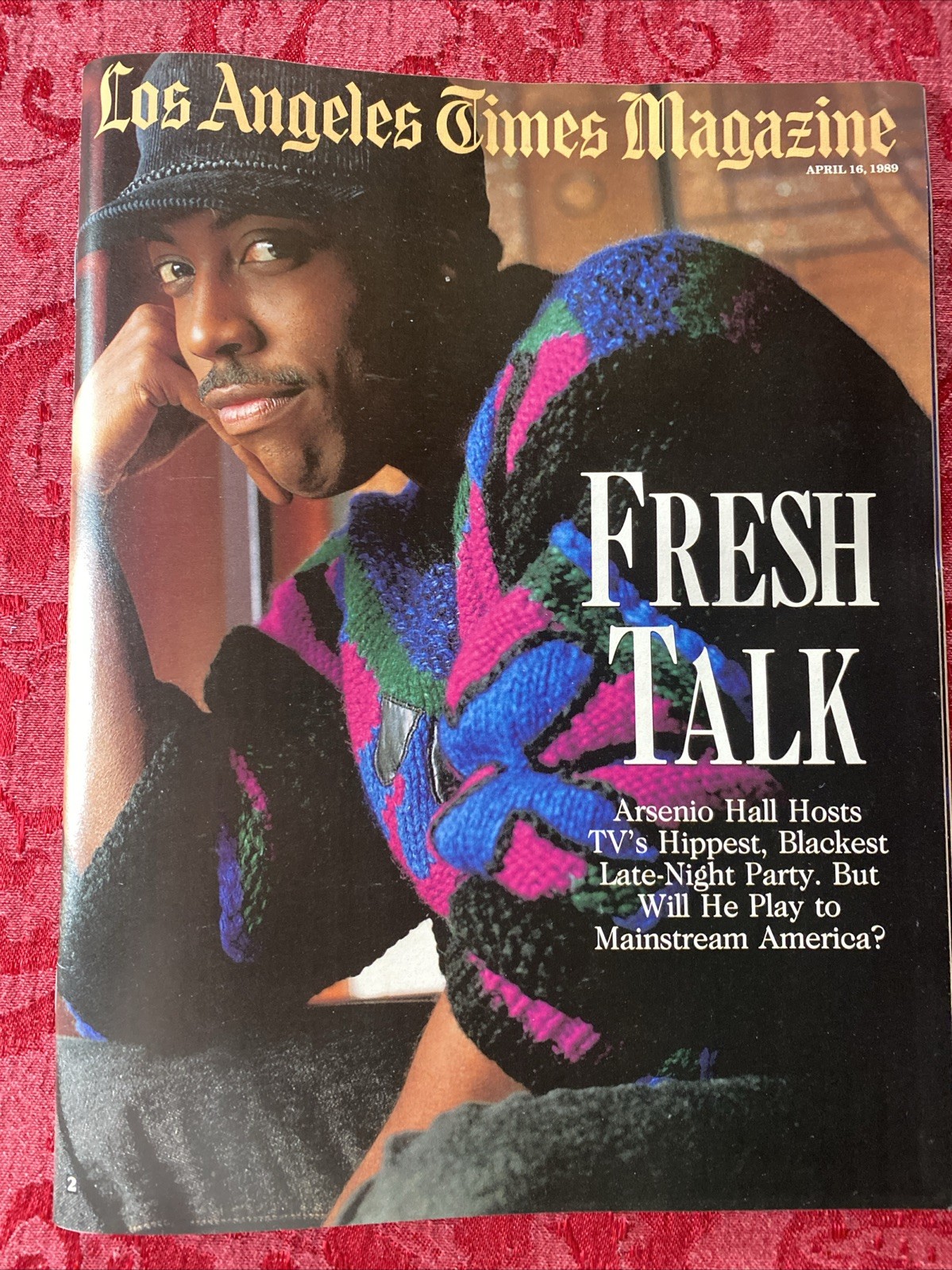 April 16, 1989 Arsenio Hall Los Angeles Times Magazine