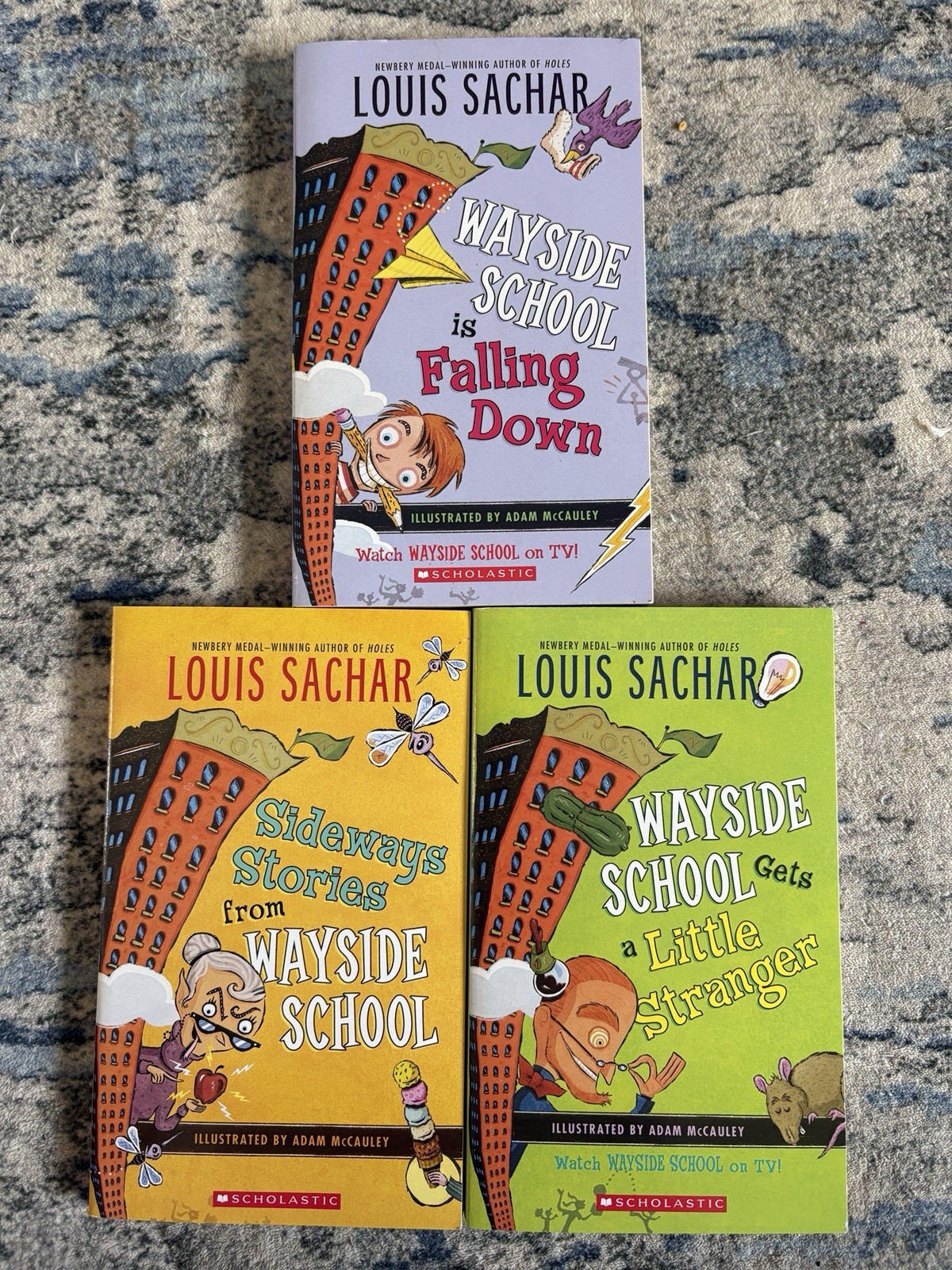 Louis Sachar Wayside School Chapter 3 Book Lot Falling Down Sideways Stranger
