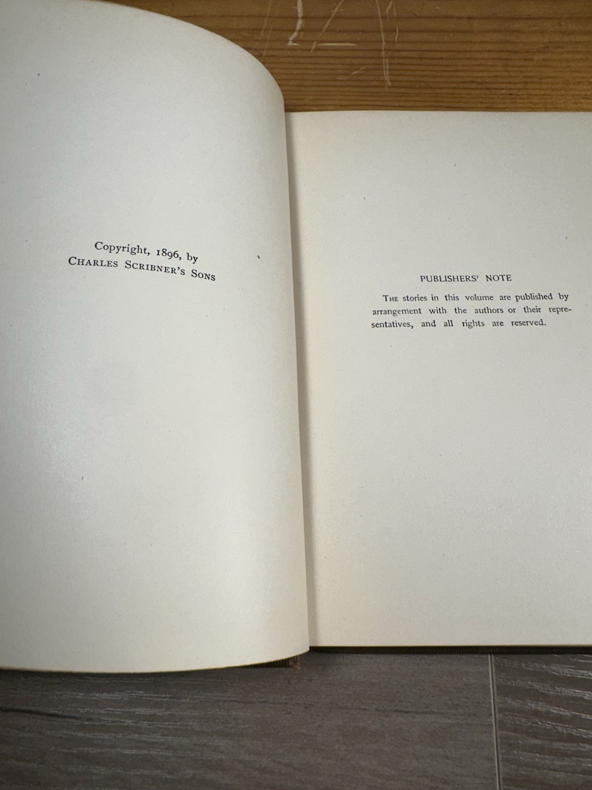 Stories by English Authors France 1896 Charles Scribners Sons Hardcover