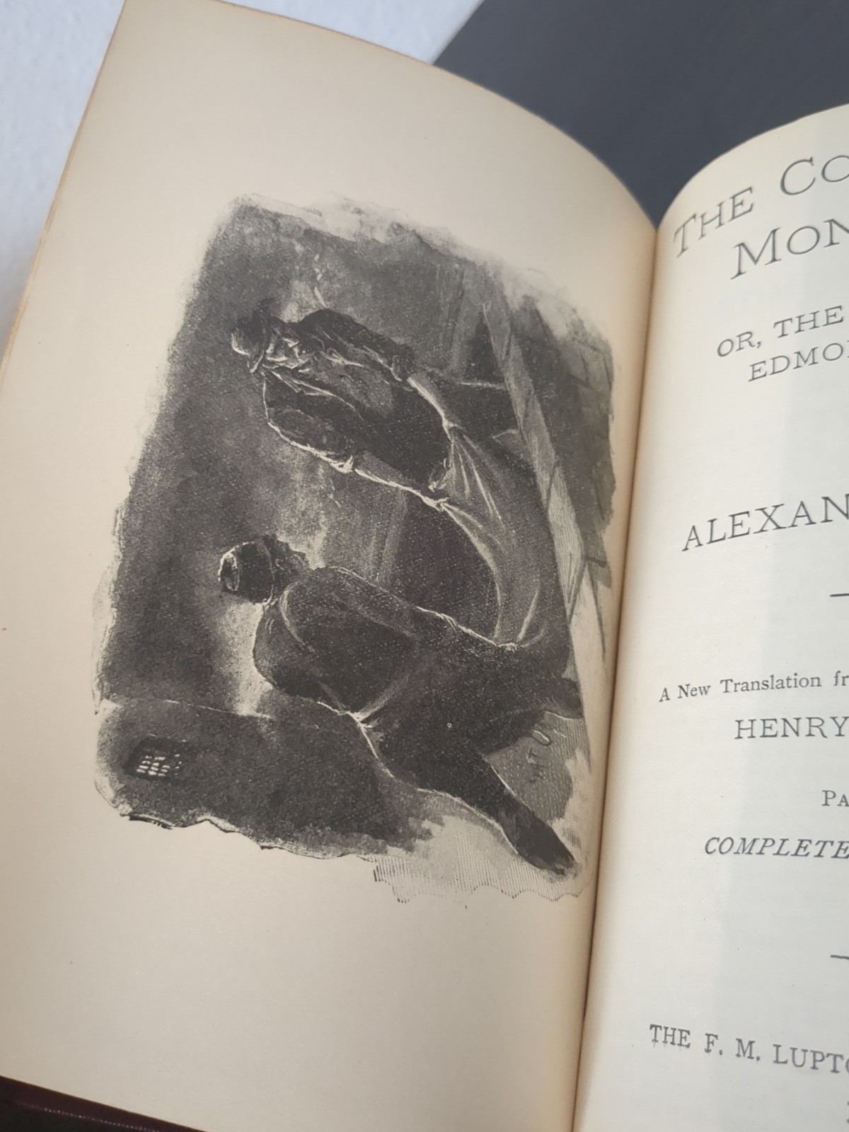 Alexander Dumas Count of Monte Cristo – 1890s Lupton One Volume Edition