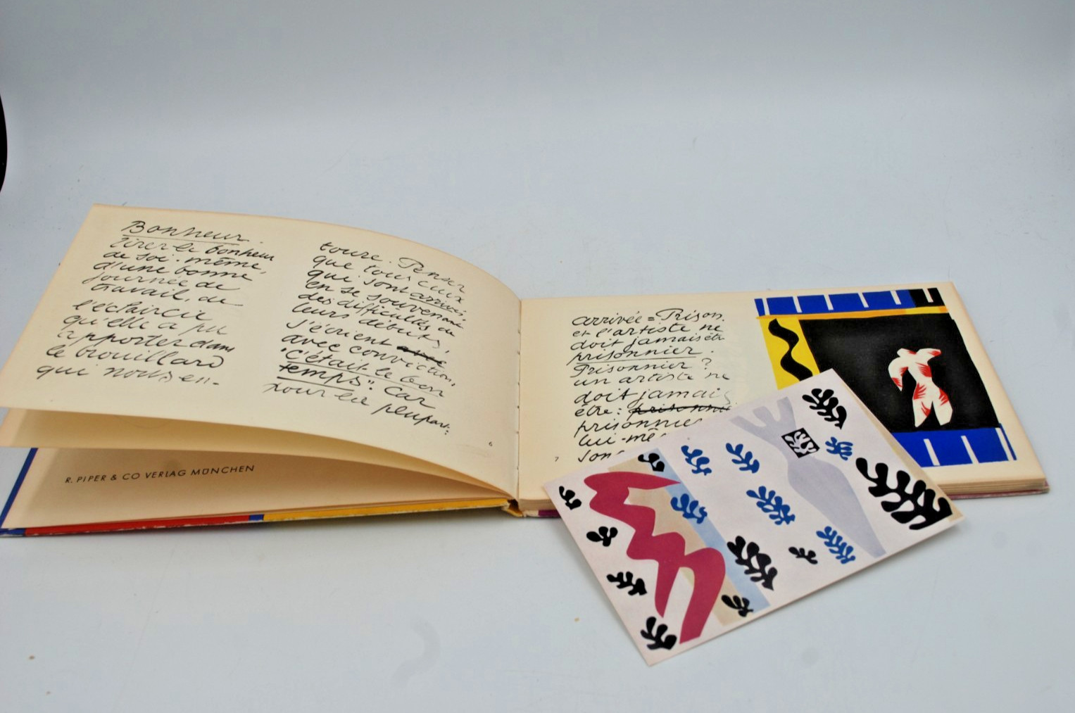 Henri Matisse Jazz, Piper-Bucherei, VG, HB French Text 1957 Germany Printed Bds