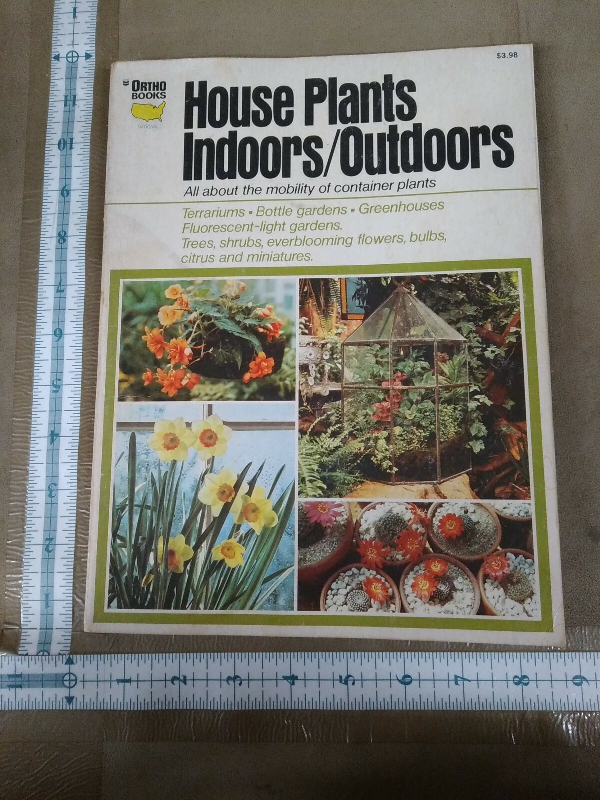 1974 Ortho House Plants Indoors Outdoors Book paperback 96 pages
