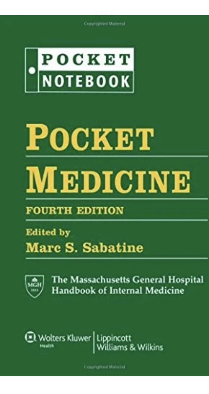 Pocket Notebook Ser.: Pocket Medicine by Marc S. Sabatine (2022, Ringbound)
