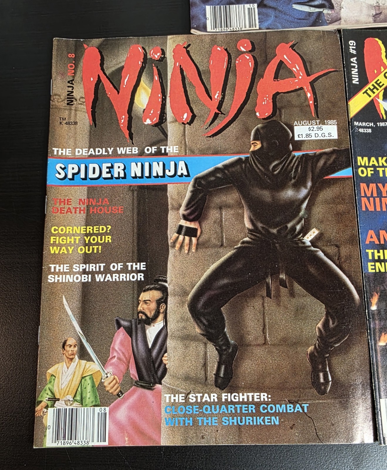 (3) Ninja The Original Magazines Aug/Oct 1985 & March 1987