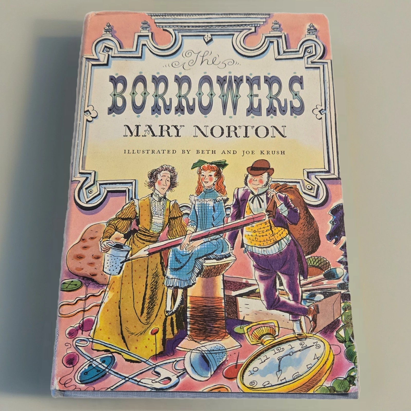 Vtg The Borrowers Mary Norton Edition HCDJ G.II.1956 Edition