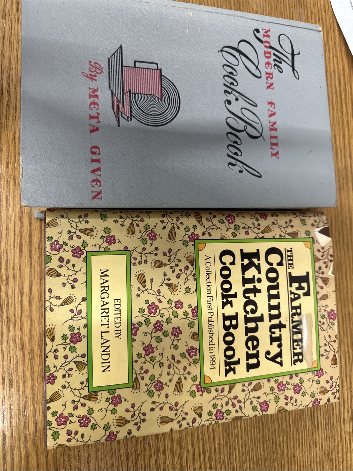 Vintage Modern Family Cookbook 1961 Farmer Country Cookbook 1984 Book Bundle Lot