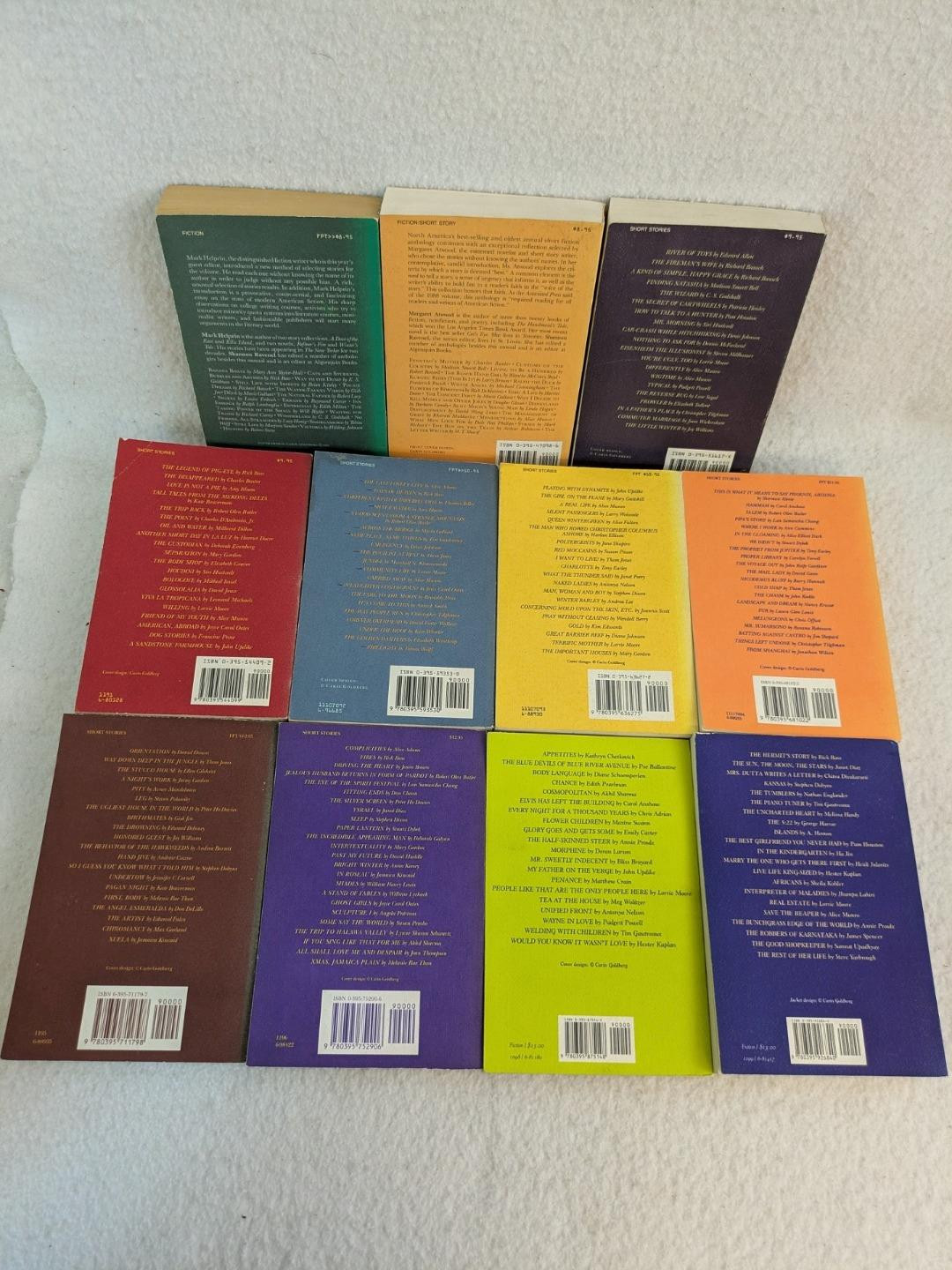 Lot of 21 of THE BEST AMERICAN SHORT STORIES 1988-1996, 1998-2007, 2009 & 2011