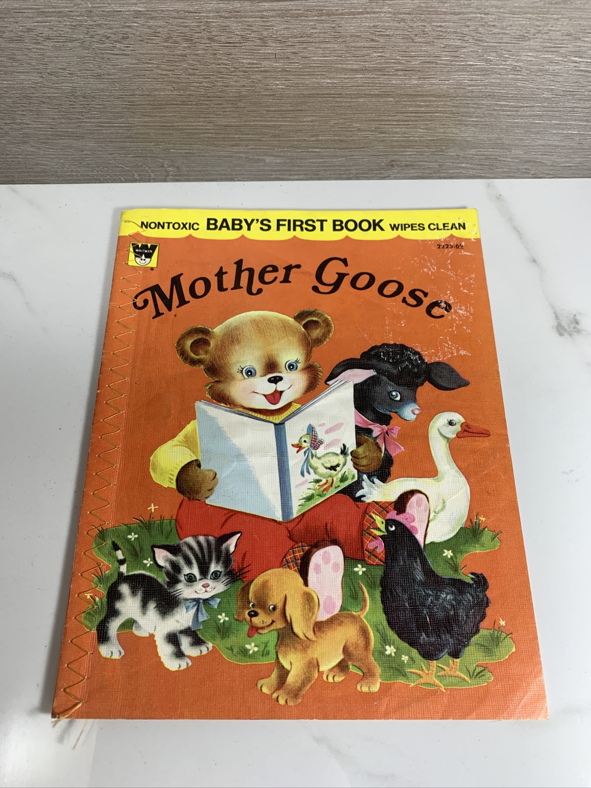 Vintage 1956 Book Whitman Publishing Co Mother Goose A Real Cloth Book #2225:69