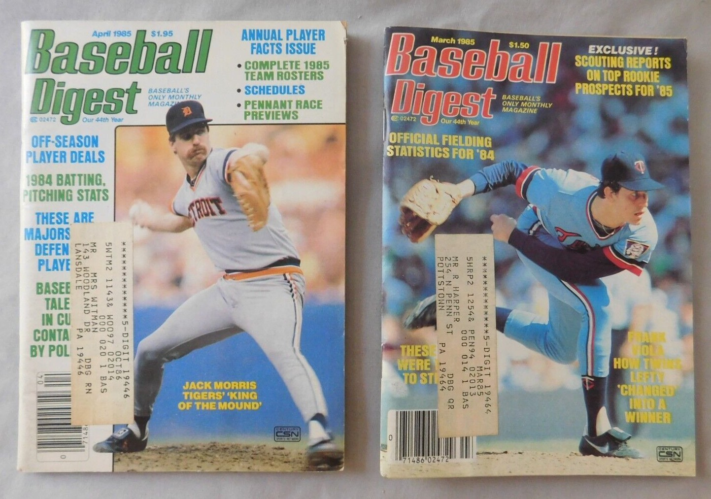 1985 Baseball Digest Pick one