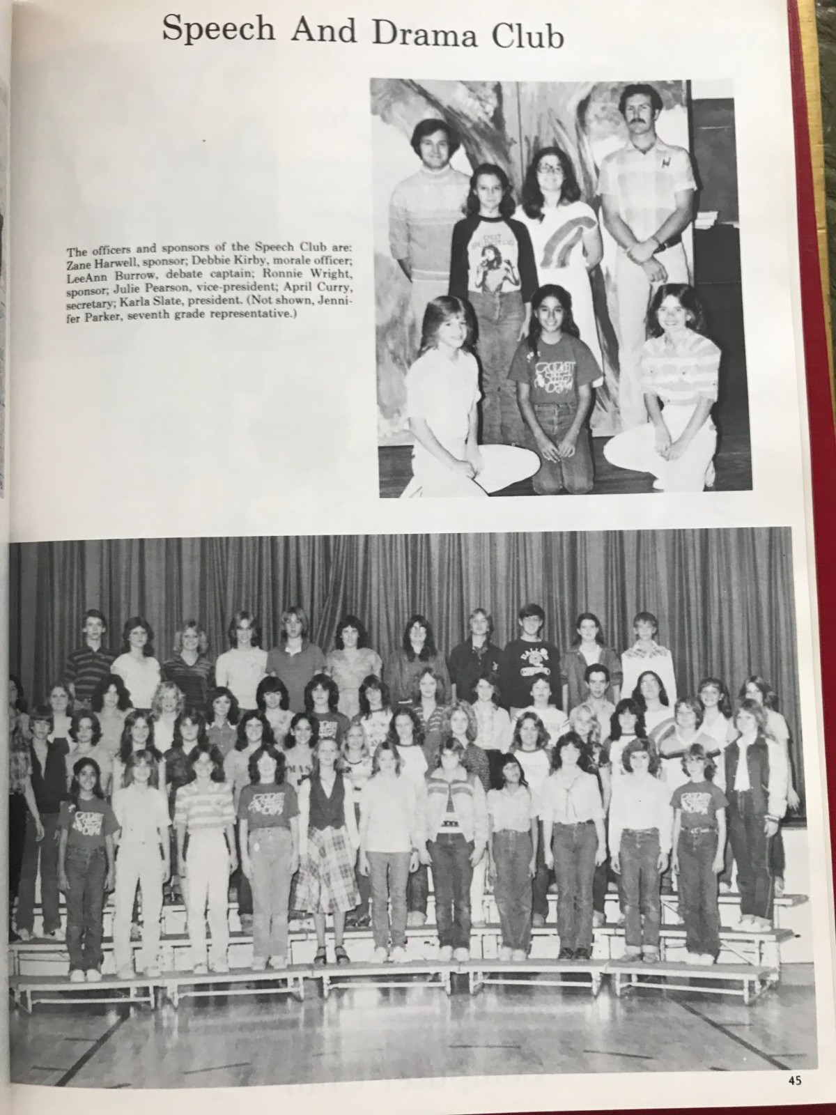 1982 The Round-Up Crockett Junior High School Yearbook, Odessa, Texas