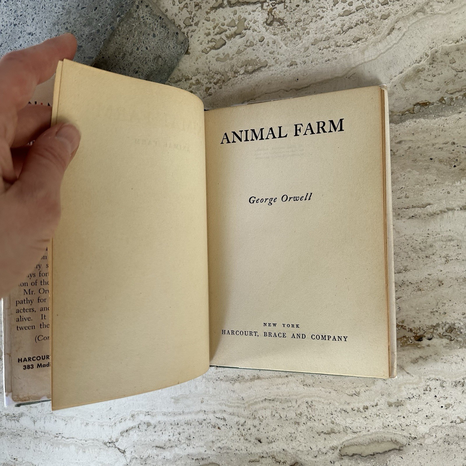 George Orwell Animal Farm 1946 Book Club Edition Hardcover Dust Jacket HCDJ