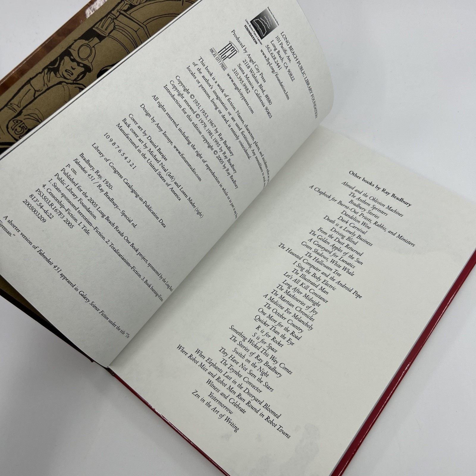 LONG BEACH PUBLIC LIBRARY Fahrenheit 451 Ray Bradbury LIMITED Sci-Fi Dystopia