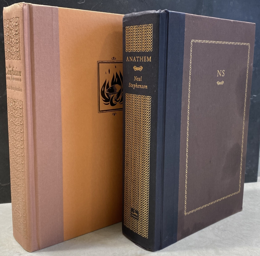 2 bk lot by Neal Stephenson: The Confusion, and Anathem (Hardcover 1st Editions)