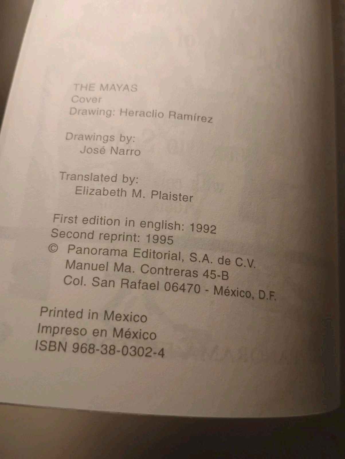 The Mayas Demetrio Sodi M. Panorama Editorial 1995 PB Ancient Mexico History