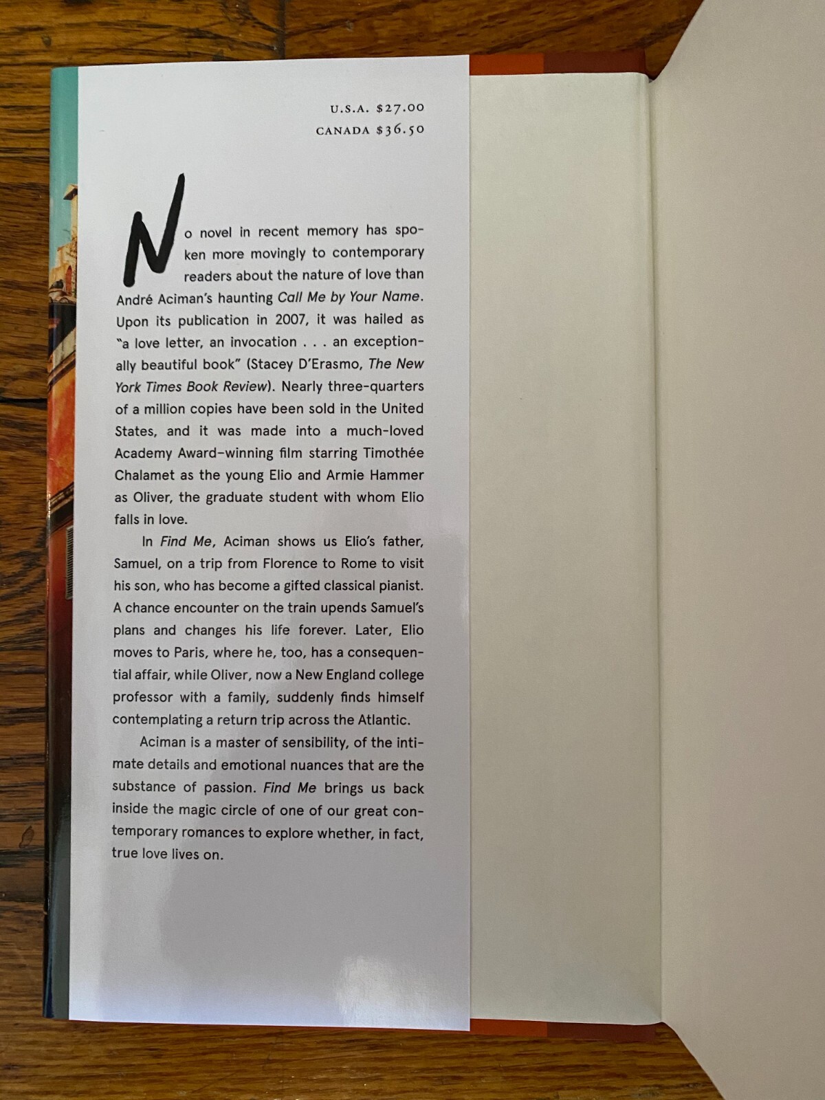 André Aciman- FIND ME- Autographed /SIGNE New, Hardcover Copy, First US Edition